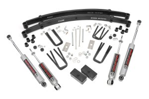Toyota Pickup Suspension Lift Kit - Front + Rear - Rough Country - 3 Inch Lift with N3 Shocks - '79-'83